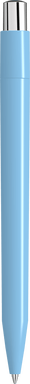 UMA ON TOP polished balpen met metalen knop - Light blue