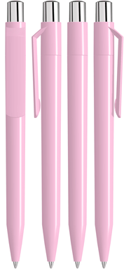 UMA ON TOP polished balpen met metalen knop - Rose