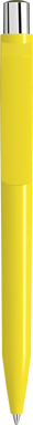 UMA ON TOP polished balpen met metalen knop - Yellow