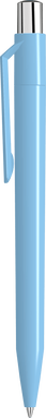 UMA ON TOP polished balpen met metalen knop - Light blue