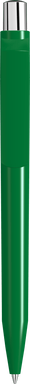 UMA ON TOP polished balpen met metalen knop - Middle green