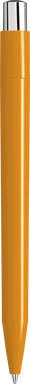 UMA ON TOP polished balpen met metalen knop - Caramel