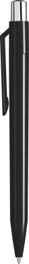 UMA ON TOP polished balpen met metalen knop - Black