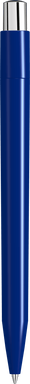 UMA ON TOP polished balpen met metalen knop - Dark blue