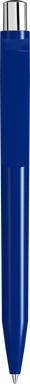 UMA ON TOP polished balpen met metalen knop - Dark blue