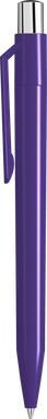 UMA ON TOP polished balpen met metalen knop - Dark purple