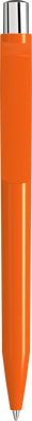 UMA ON TOP polished balpen met metalen knop - Orange