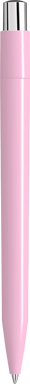 UMA ON TOP polished balpen met metalen knop - Rose