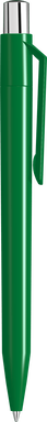 UMA ON TOP polished balpen met metalen knop - Middle green