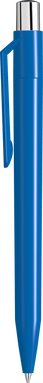 UMA ON TOP polished balpen met metalen knop - Middle blue