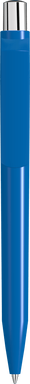 UMA ON TOP polished balpen met metalen knop - Middle blue