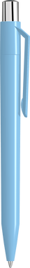 UMA ON TOP polished balpen met metalen knop - Light blue