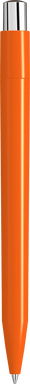 UMA ON TOP polished balpen met metalen knop - Orange