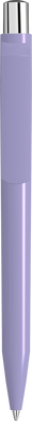 UMA ON TOP polished balpen met metalen knop - Light purple