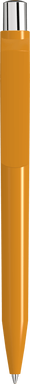 UMA ON TOP polished balpen met metalen knop - Caramel