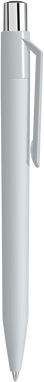 UMA ON TOP soft touch balpen met polished clip en metalen knop - Grey