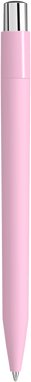 UMA ON TOP soft touch balpen met polished clip en metalen knop - Rose