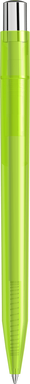 UMA ON TOP transparante balpen met metalen knop - Light green