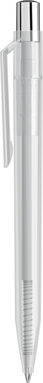 UMA ON TOP transparante balpen met metalen knop - Clear