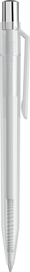 UMA ON TOP transparante balpen met metalen knop - Clear