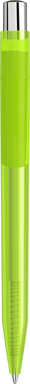 UMA ON TOP transparante balpen met metalen knop - Light green