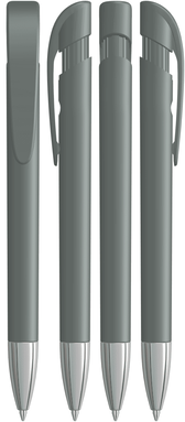 UMA YES matt balpen met metalen punt - Grey