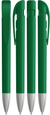 UMA YES matt balpen met metalen punt - Dark green