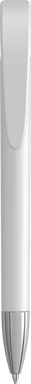 UMA YES matt balpen met metalen punt - White