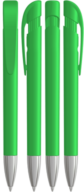 UMA YES matt balpen met metalen punt - Light green