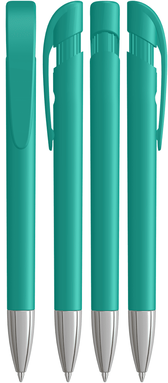 UMA YES matt balpen met metalen punt - Turquoise
