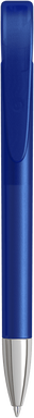 UMA YES frosted balpen met metalen punt - Dark blue