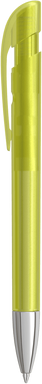 UMA YES frosted balpen met metalen punt - Yellow