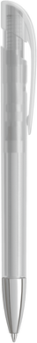 UMA YES frosted balpen met metalen punt - Clear