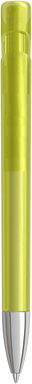 UMA YES frosted balpen met metalen punt - Yellow