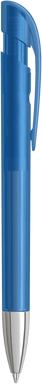 UMA YES frosted balpen met metalen punt - Light blue