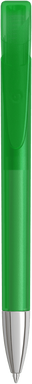 UMA YES frosted balpen met metalen punt - Dark green