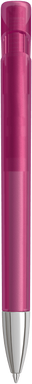 UMA YES frosted balpen met metalen punt - Magenta