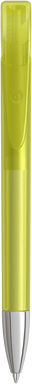 UMA YES frosted balpen met metalen punt - Yellow