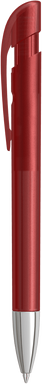 UMA YES frosted balpen met metalen punt - Red