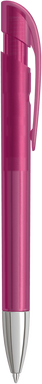 UMA YES frosted balpen met metalen punt - Magenta