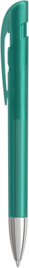 UMA YES frosted balpen met metalen punt - Turquoise