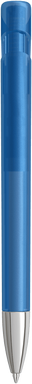 UMA YES frosted balpen met metalen punt - Light blue