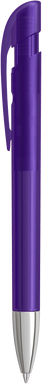 UMA YES frosted balpen met metalen punt - Purple