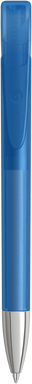 UMA YES frosted balpen met metalen punt - Light blue