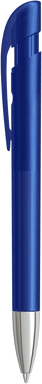 UMA YES frosted balpen met metalen punt - Dark blue