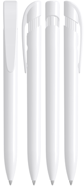 UMA YES antibacterieële polished balpen - White
