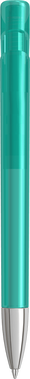 UMA YES transparante balpen met metalen punt - Turquoise