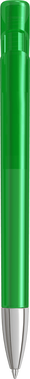 UMA YES transparante balpen met metalen punt - Dark green