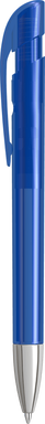 UMA YES transparante balpen met metalen punt - Dark blue