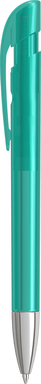 UMA YES transparante balpen met metalen punt - Turquoise
